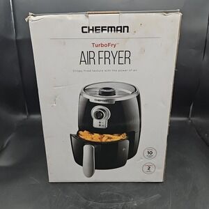 Chefman TurboFry 2L Quart Air Fryer - Black Brand New